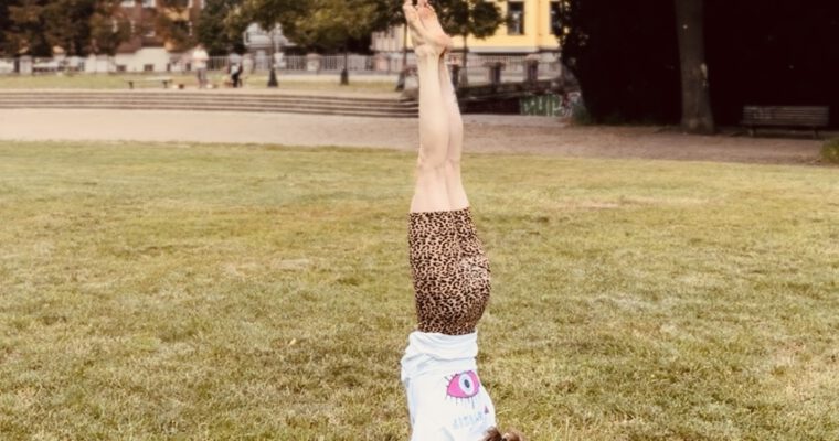 Flying into Pincha Mayurasana